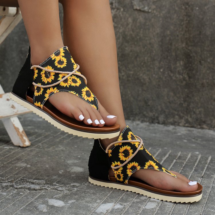 🔥 ULTIMA ZI 60% REDUCERE 🔥 - Sandale cu pană pentru femei